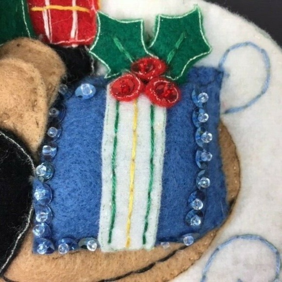 {SOLD} Bucilla Santa Bird Bear Sleigh Stocking - Picture 8 of 8